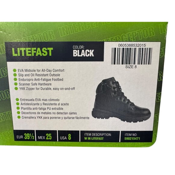 Interceptor Women's Sz8 Tactical Boots NIB - Picture 8 of 15